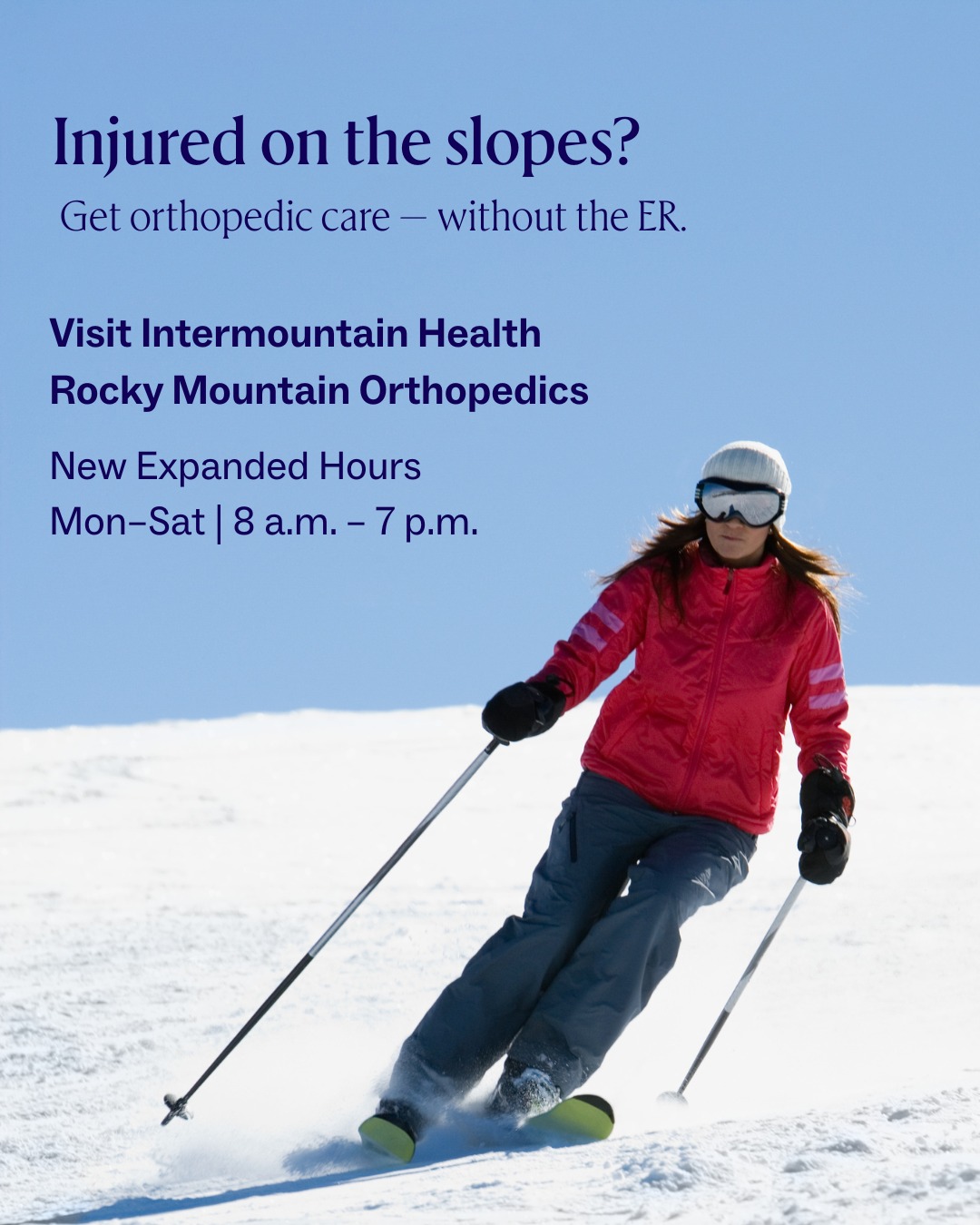 Intermountain - When an orthopedic injury can’t wait — but the ...