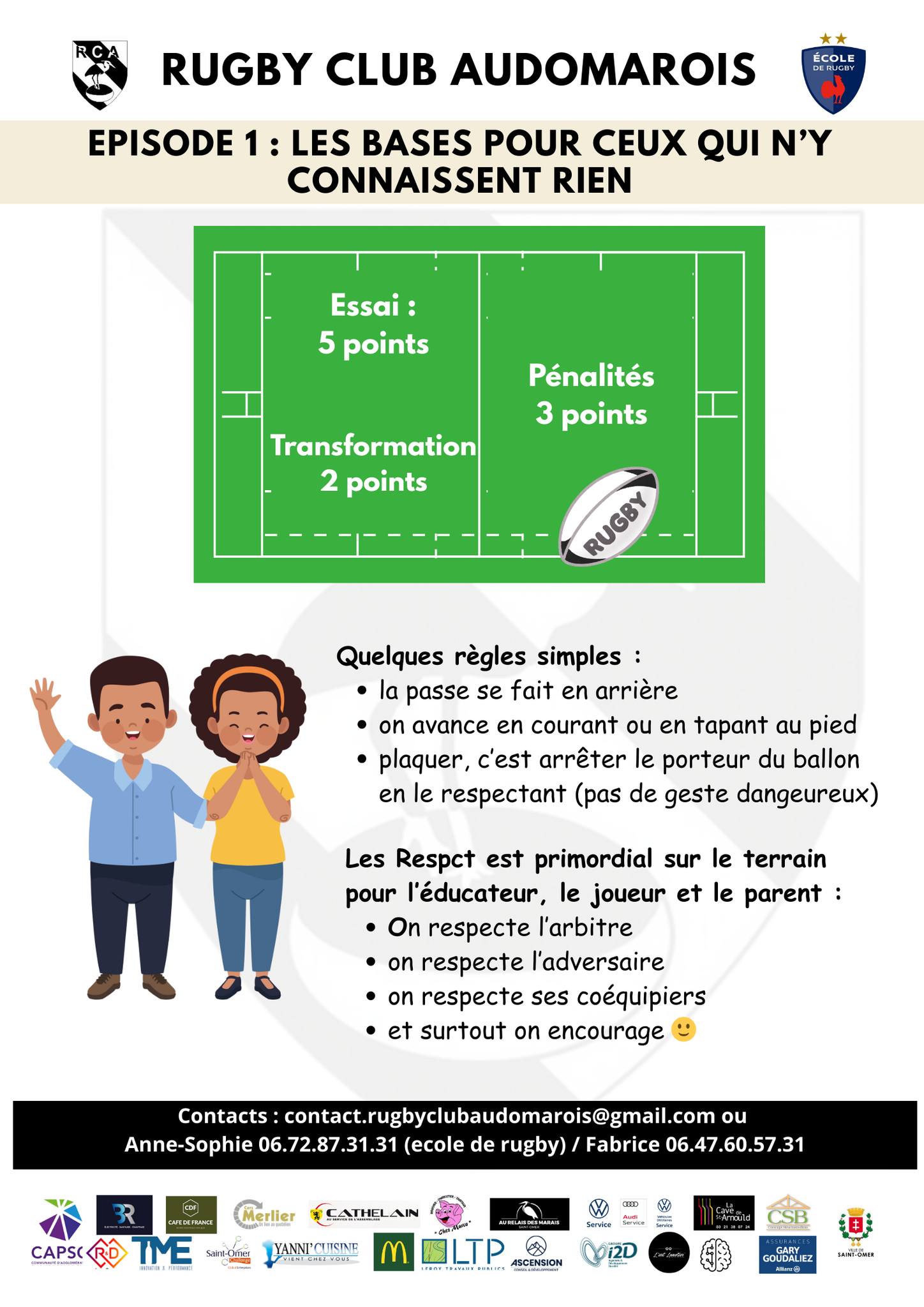 Rugby - ⚫⚪ Ecole de rugby : Nouvelle rubrique ⚪⚫ Les entrainements ont ...