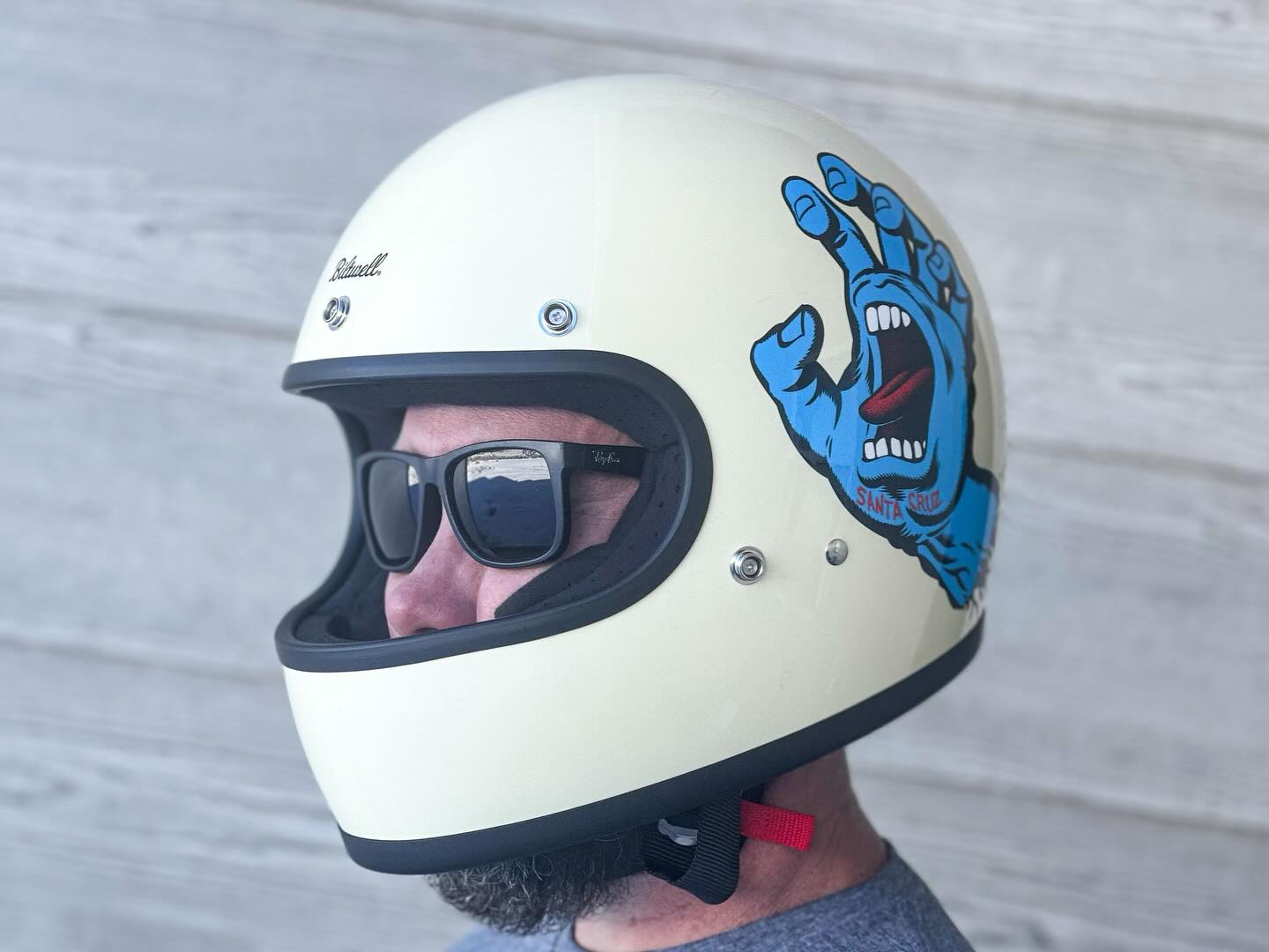 extended faceplate motorcycle helmet Fly Racing Sentinal Mech molded blend of ABS and polycarbonate materials We test the latest gear