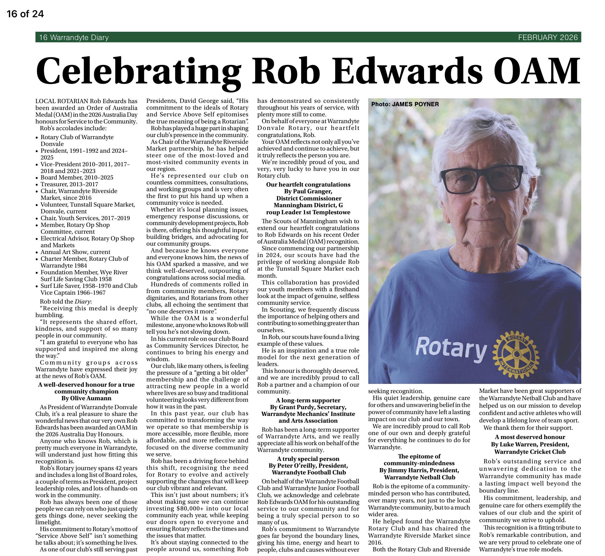 Once again, huge... - Rotary Club of Warrandyte/Donvale | Facebook