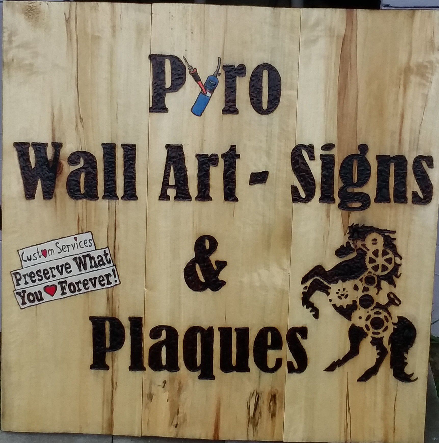 Pyro Wall Art - Signs & Plaques