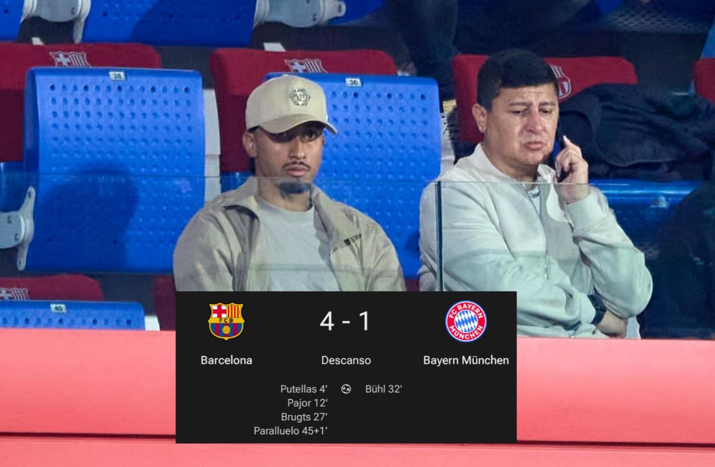𝗠𝗲𝘀𝘀𝗶𝗿𝘃𝗲 - El capitán fue a ver el debut del Barcelona en la Champions ...