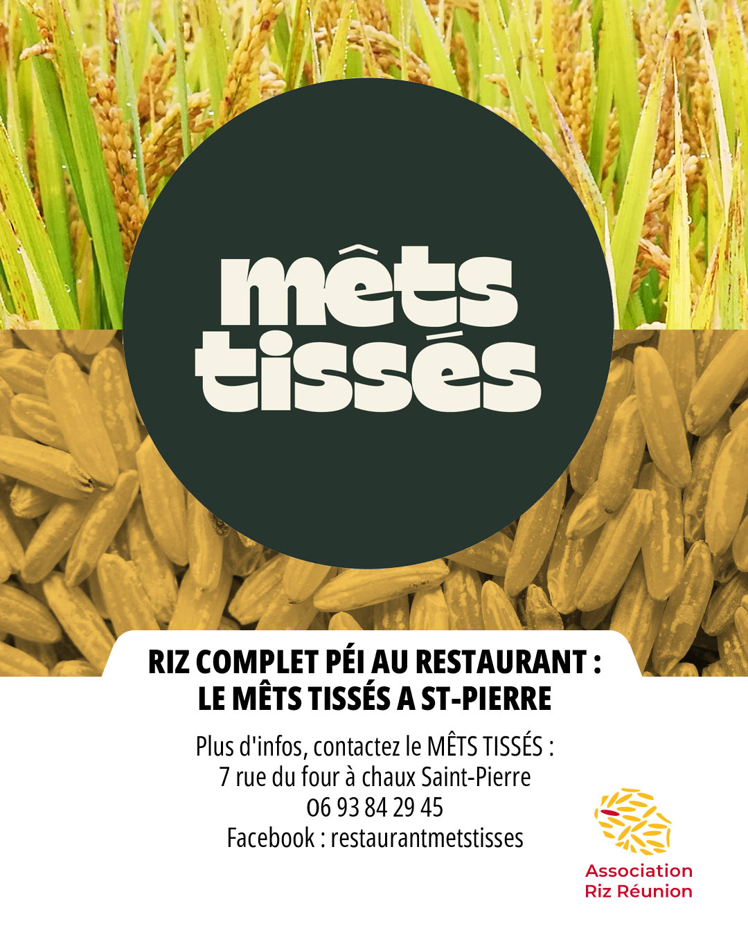 🌾🌾🍚 { RIZ COMPLET PÉI AU... - Association Riz Réunion | Facebook