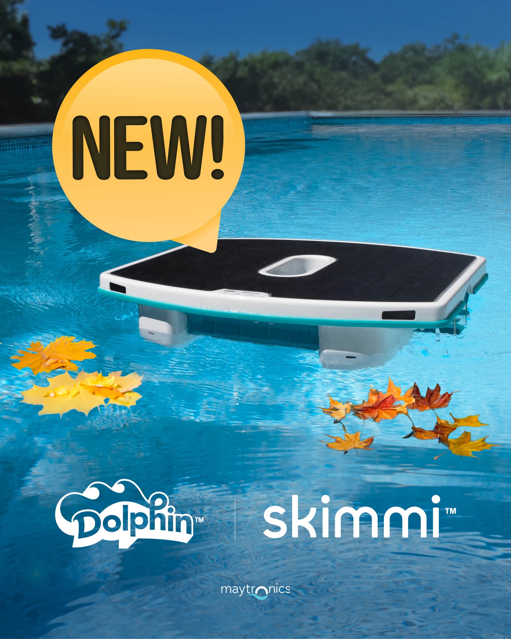 Hunter - 🆕 Meet the NEW Dolphin Skimmi, the solar-powered robotic pool ...