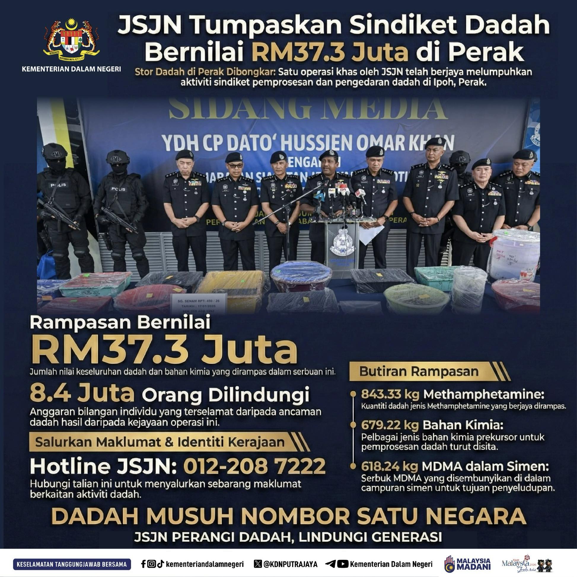 Kementerian - 🚨 KDN Perkukuh Smart Enforcement: PDRM Bongkar Stor Dadah ...