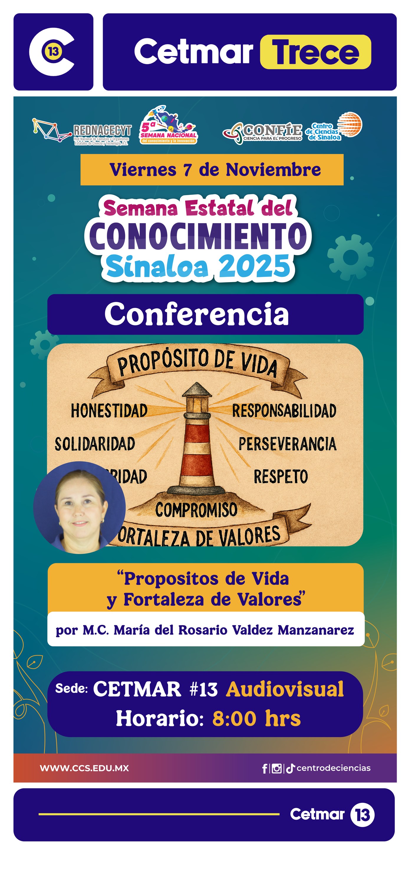 Cetmar - CONFERENCIA SECS 2025. El M.C. María del Rosario Valdez ...