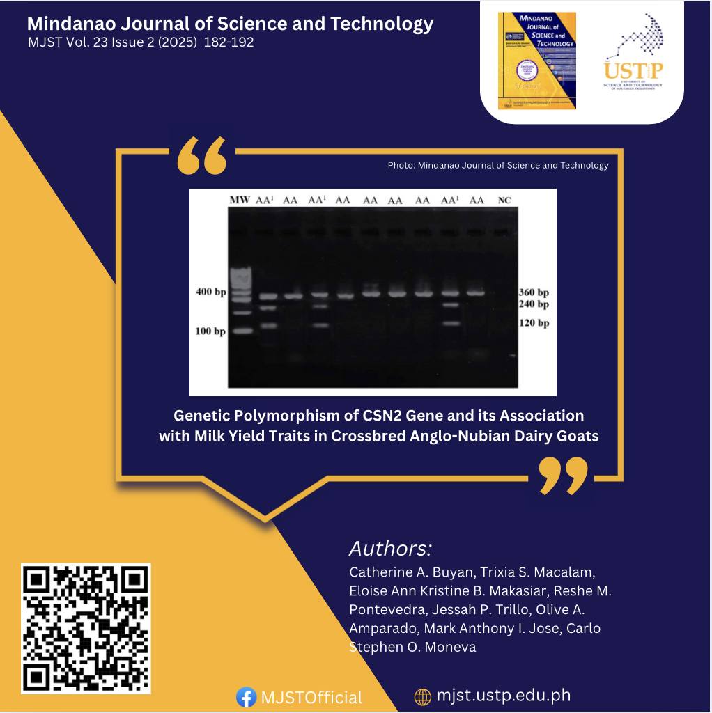 Mindanao Journal of Science and Technology | Cagayan de Oro