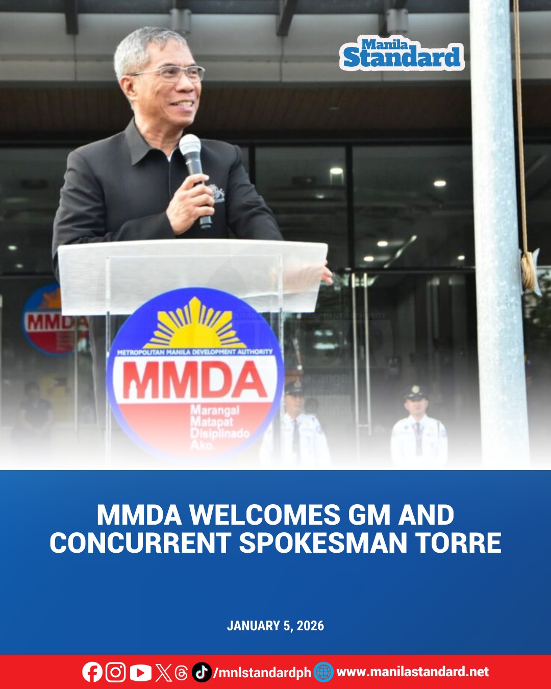 Manila - The Metropolitan Manila Development Authority (MMDA) formally ...