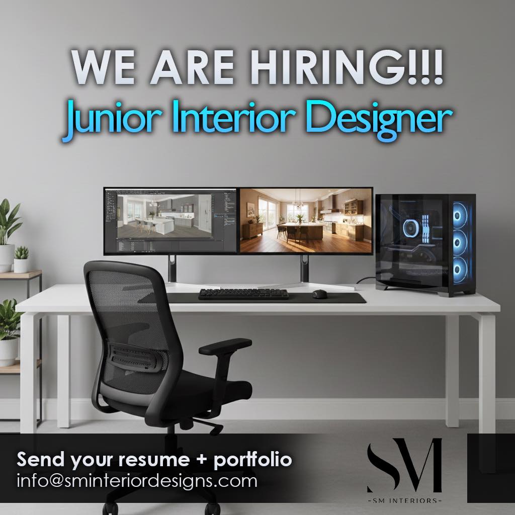 SM - 🚨 We’re Hiring | Junior Interior Designer 🚨 SM Interiors (Pvt) Ltd ...