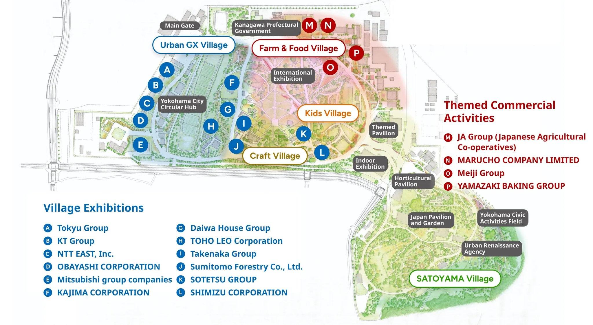 GREEN×EXPO 2027 MAP Image provided by: Japan Association for the