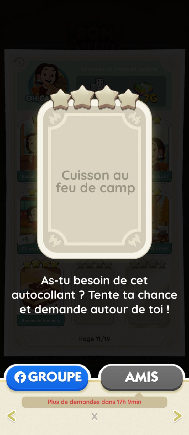 Autocollants "Cuisson Au Feu De Camp" - Page 11, Style Mono Poly Go, Occasion