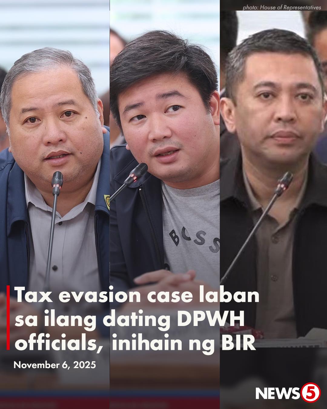 News5 - TAX EVASION CASE FILED VS. EX-DPWH OFFICIALS Naghain ng tax ...