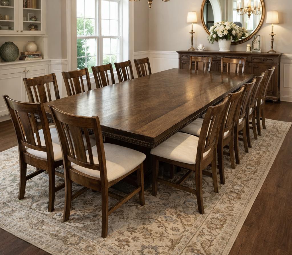 The Rustic - This custom-built dining set was made for gathering. From ...