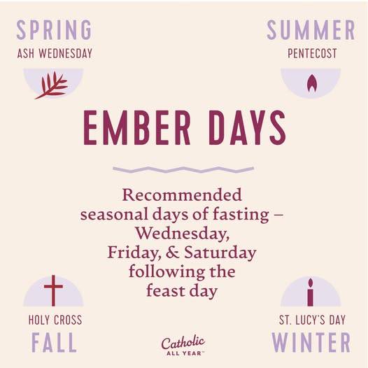 The Church - This Wednesday, Friday, and Saturday are the traditional ...