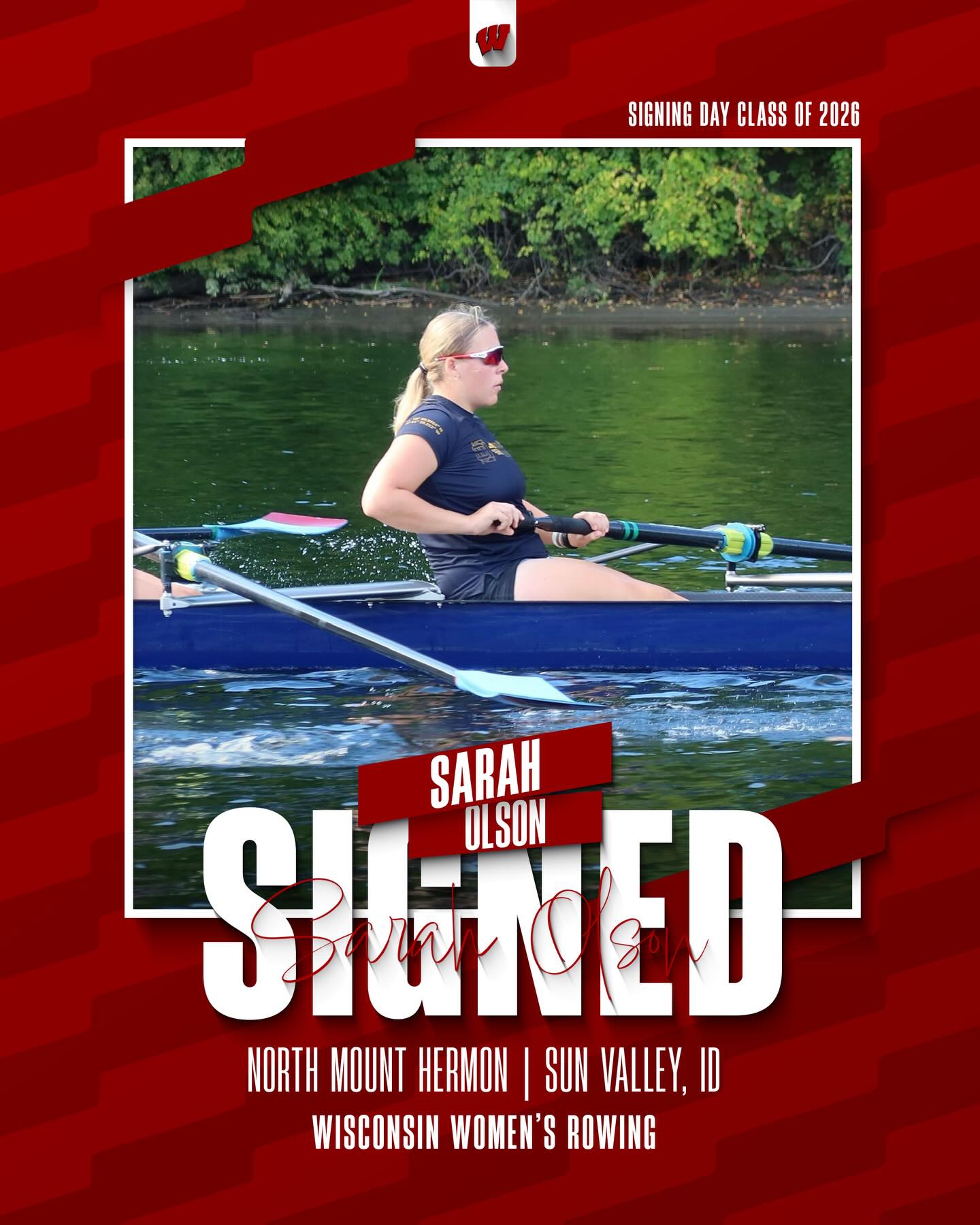 Wisconsin - Say hello to Sarah Olson, joining us from Sun Valley, Idaho ...