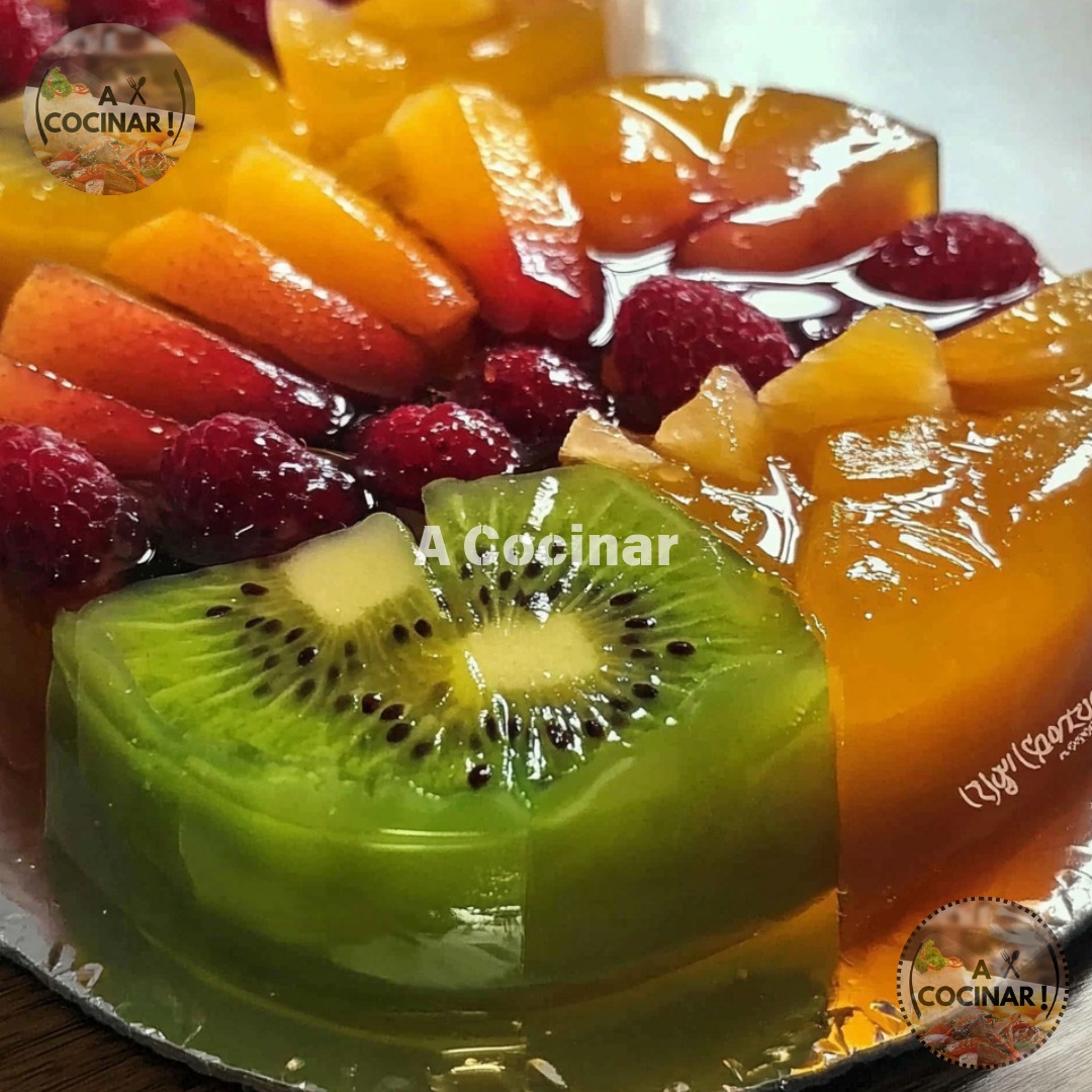 A Cocinar - Gelatina Transparente con Frutas Tropicales 🍓🥝🍊 ...