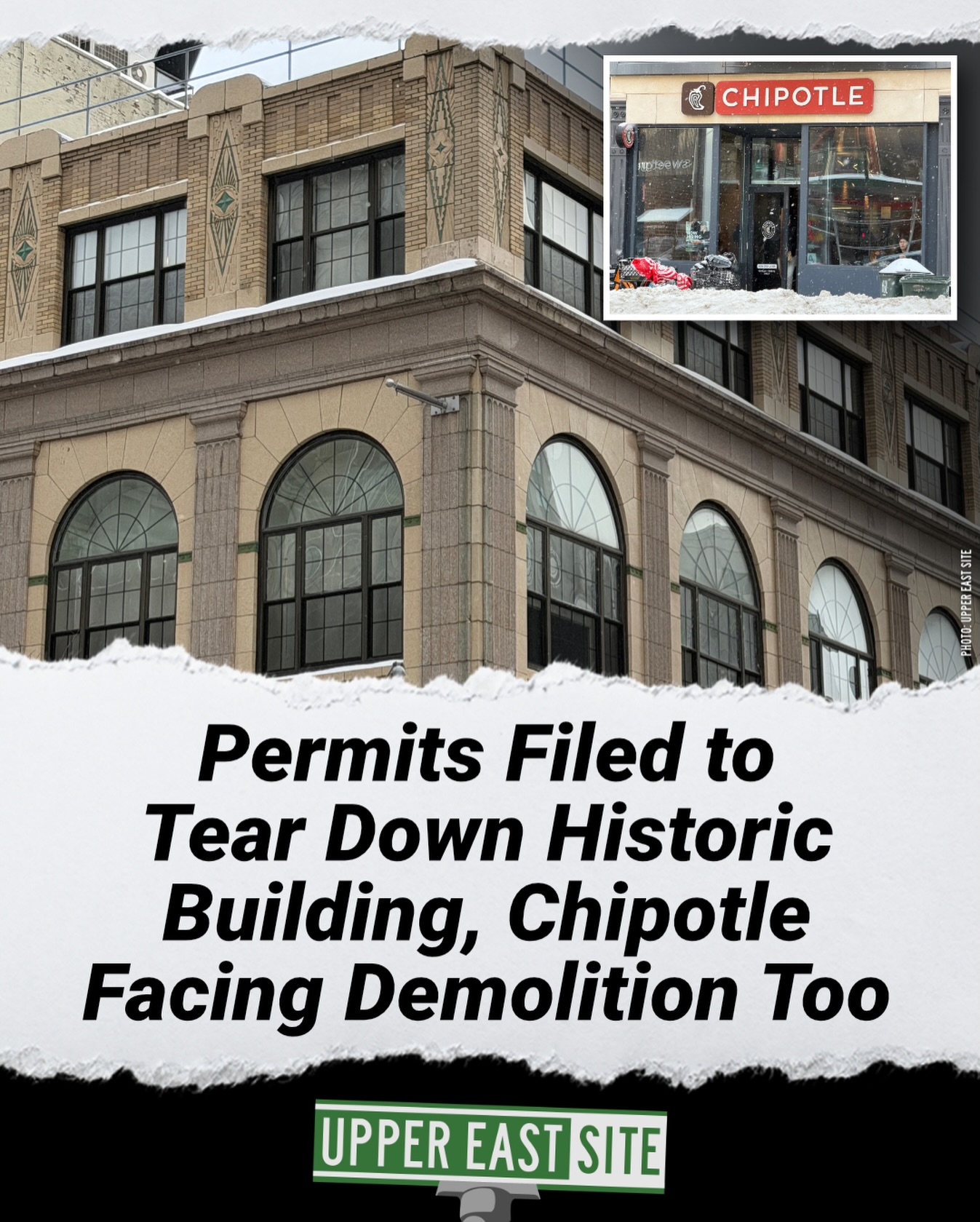 Upper - A developer has filed permits to demolish a historic Upper East ...