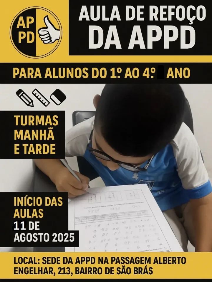 APPD - 📚 AULA DE REFORÇO DA APPD 📚 Do 1° ao 4° Ano Turmas: Manhã e ...