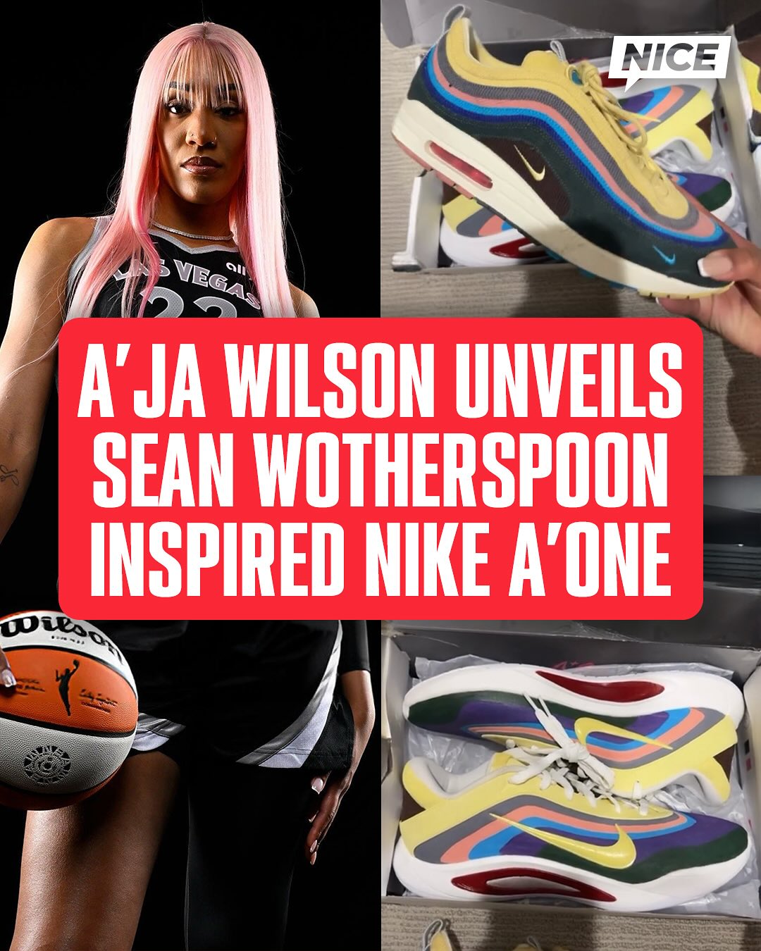 A'ja Wilson reveals a custom Nike A'One inspired by the Sean