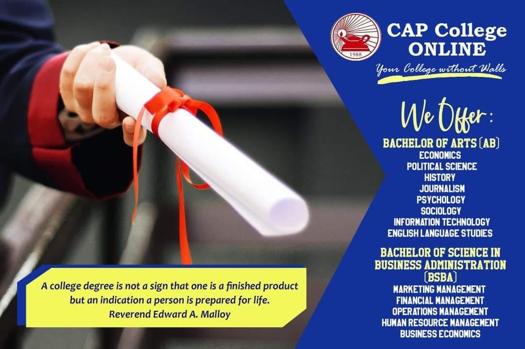 Online College Education by CAP College | Cebu City