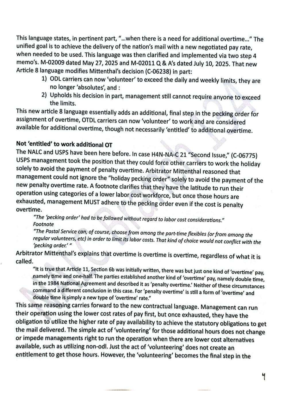 NALC - Undelivered Mail Report (PS Form 1571) Another one of those ...