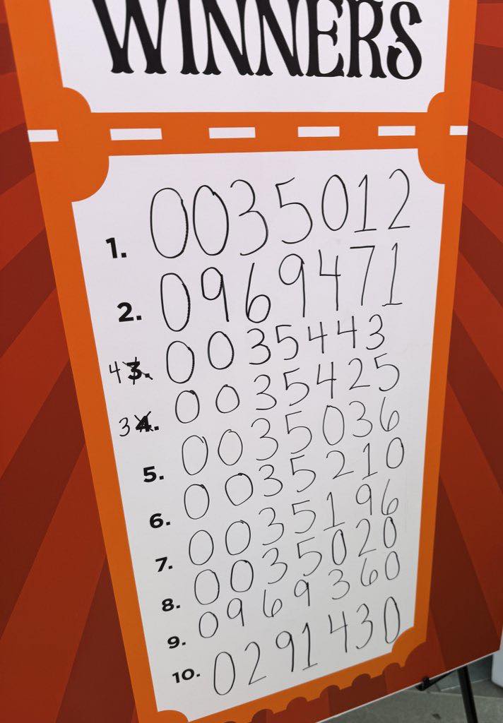 Flyers - Winning raffle numbers! Email CSCharities@comcastspectacor.com ...