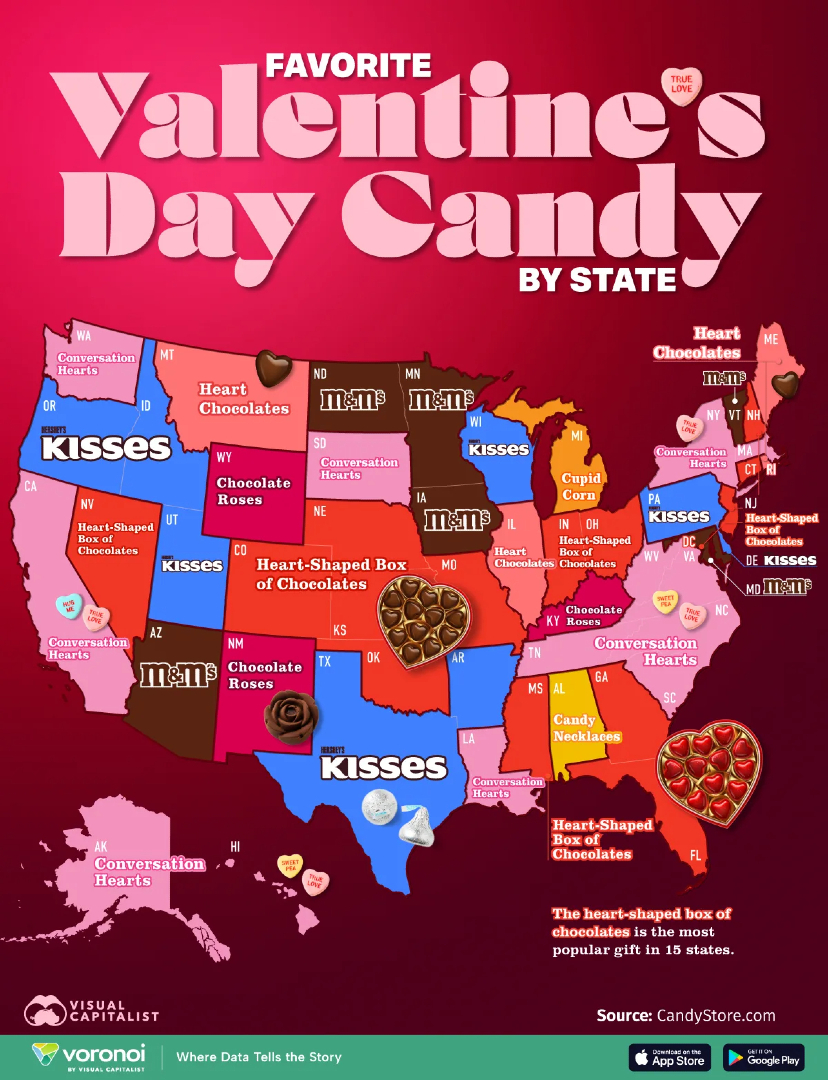 Mapped: Each State’s Favorite... - Visual Capitalist | Facebook
