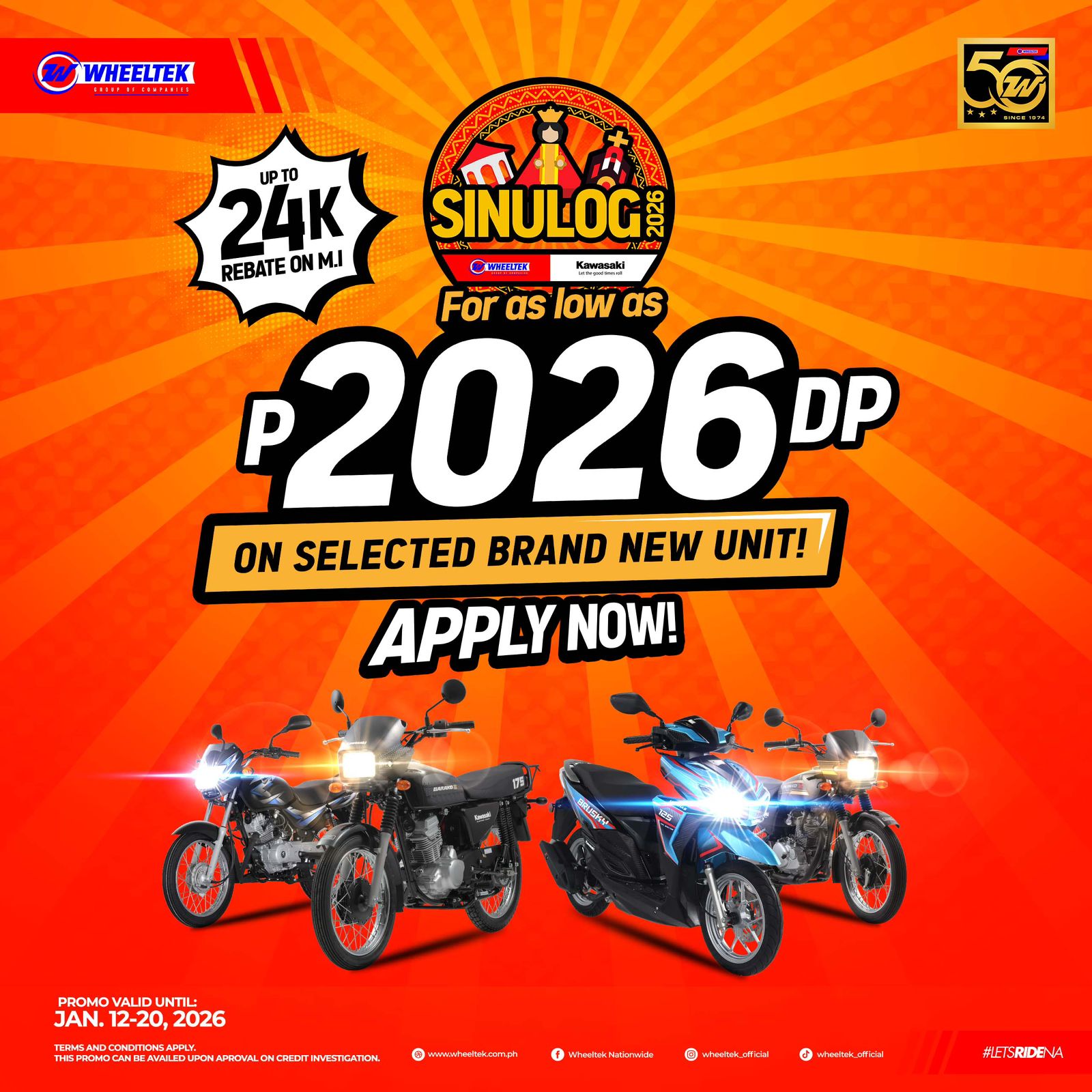 Wheeltek - Sinulog 2026 just got better, Cebuano riders! 🇵🇭 Own a brand ...