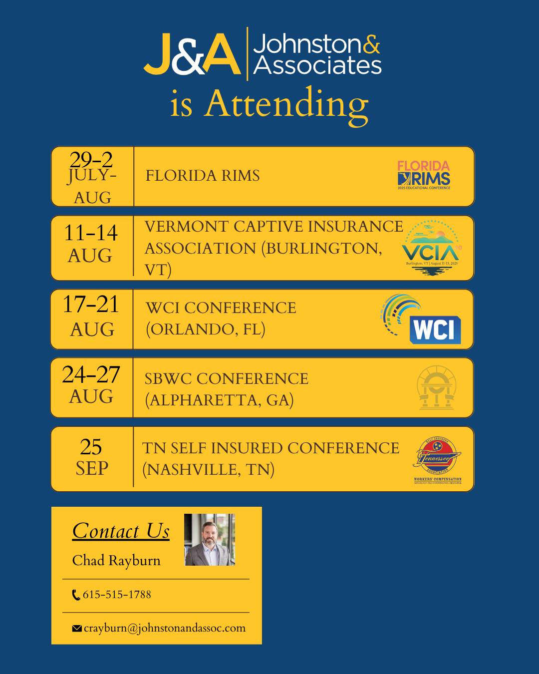 Johnston - Conference season is here! Johnston & Associates is excited ...