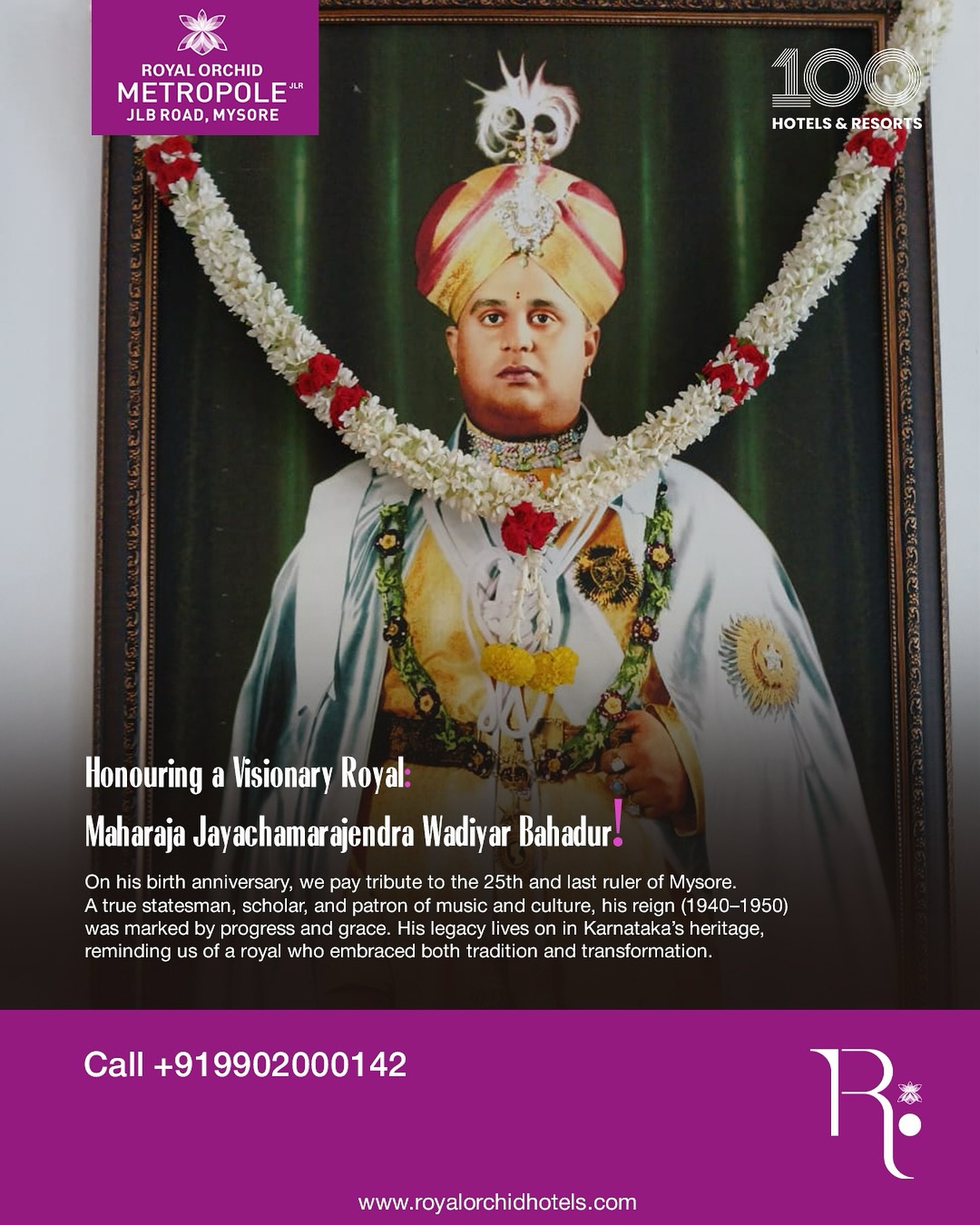 Royal - Honouring the birth anniversary of Maharaja Sri Sir ...