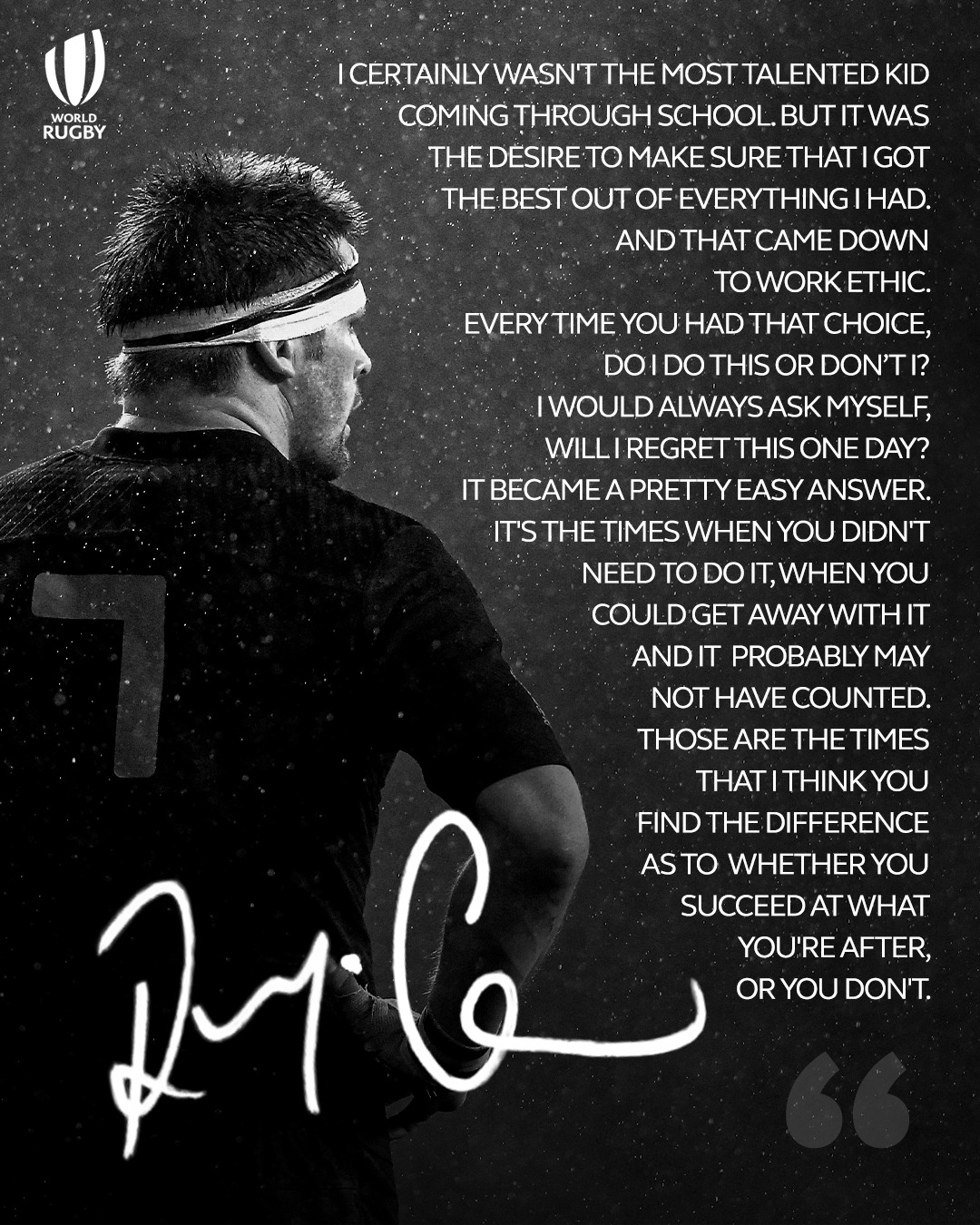 World Rugby - When he talks, people listen 🐐 Richie... | Facebook