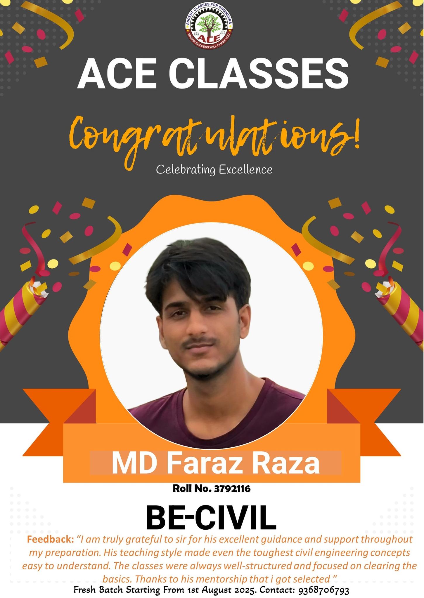 Ascent - We are thrilled to announce and heartily congratulate MD FARAZ ...