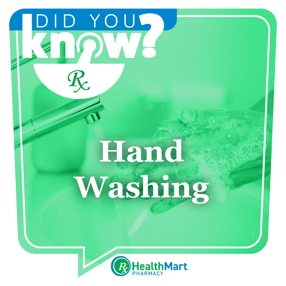 Rock - It’s always important to wash your hands often to avoid catching ...