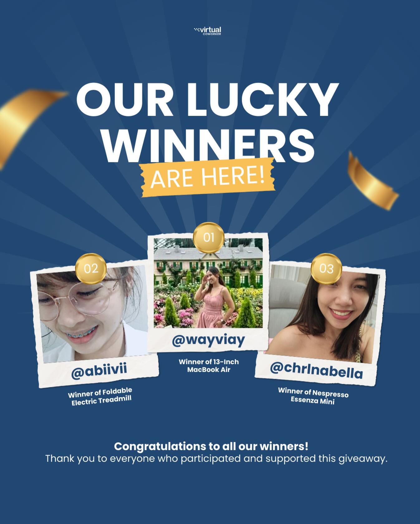 Virtual - And the winners are here! 🎉 Congratulations to our lucky ...