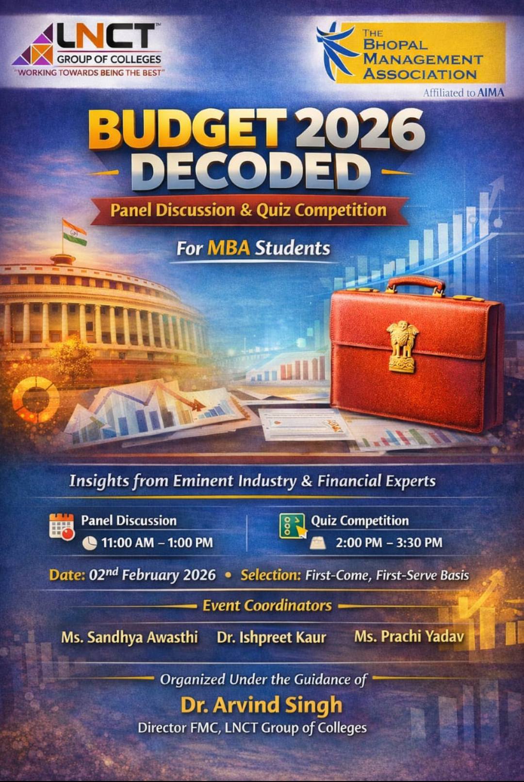 LNCT MBA Bhopal - 📢 Invitation to MBA Students: Panel... | Facebook