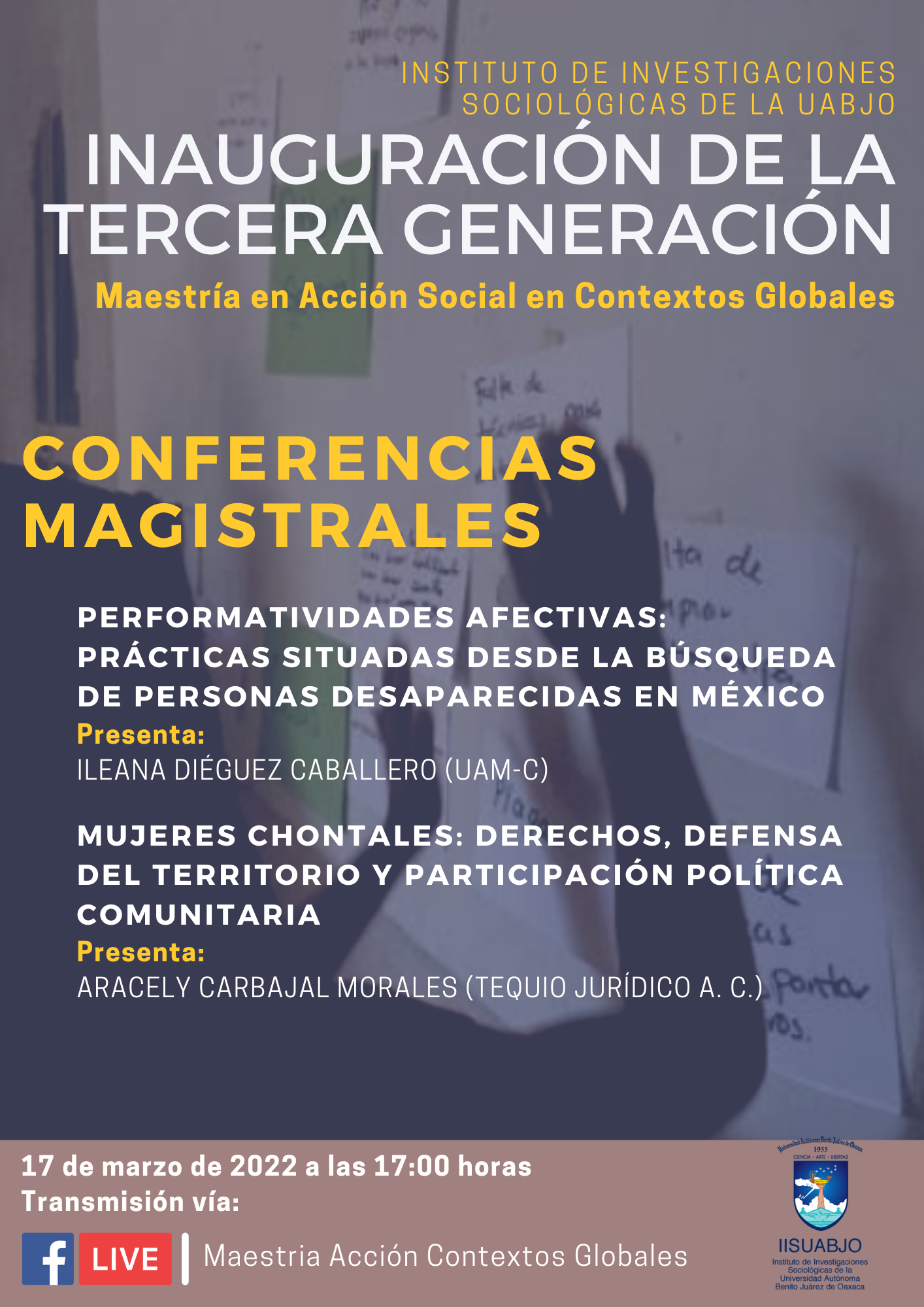 Acción - 📚💻El IISUABJO les invita a las conferencias magistrales que se ...