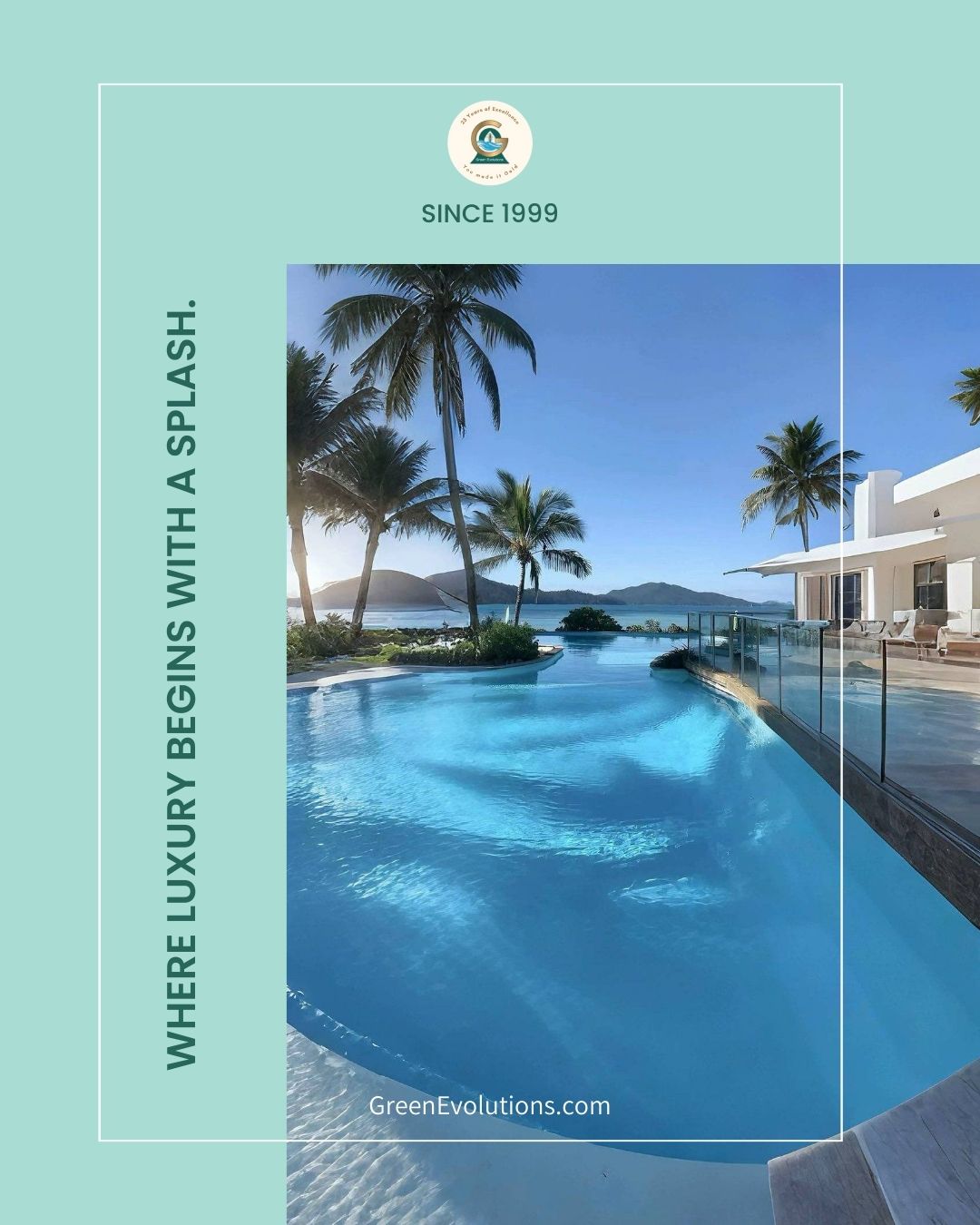 Green - A swimming pool creates a space where time slows down and the ...