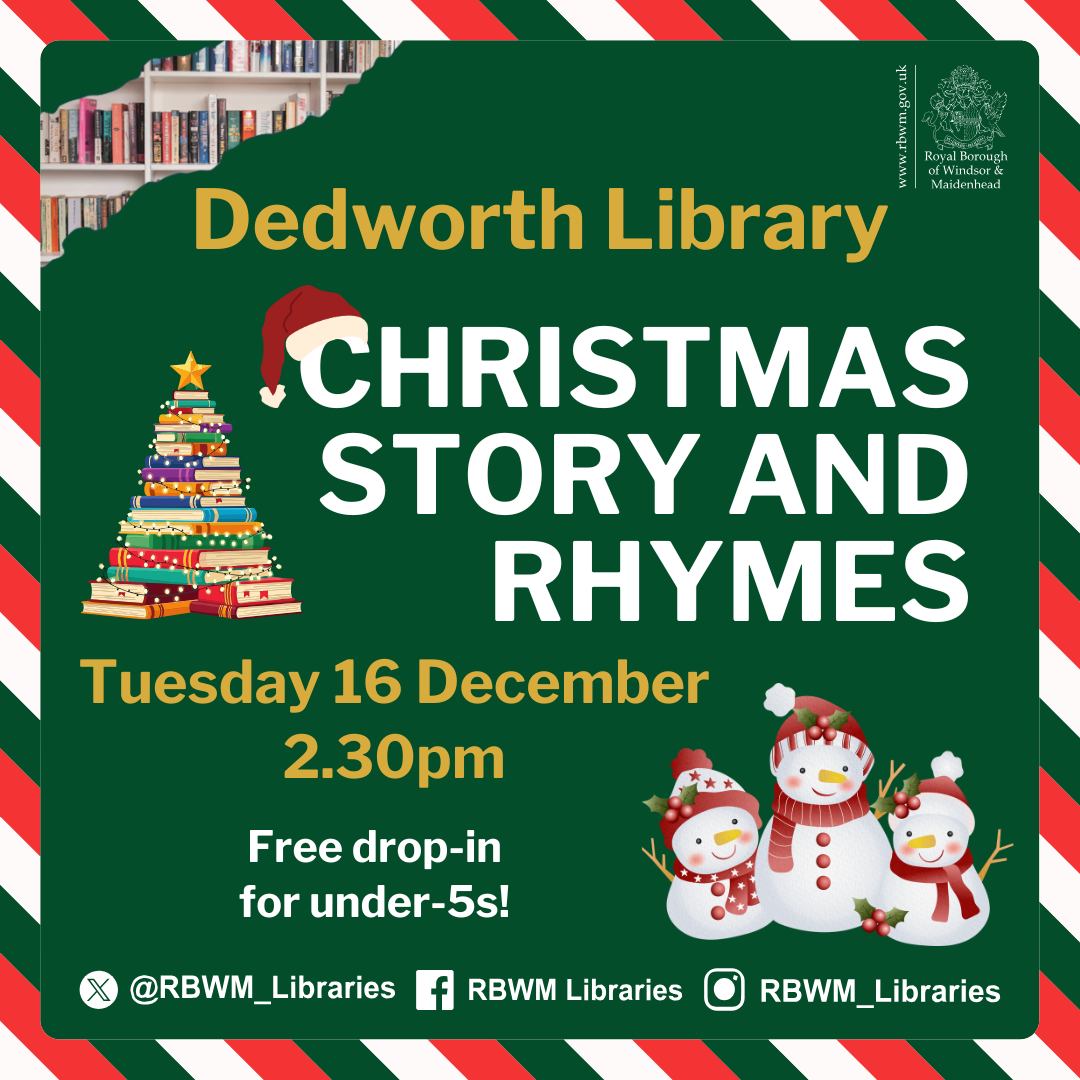 RBWM Libraries - Come along to Dedworth Library and share... | Facebook