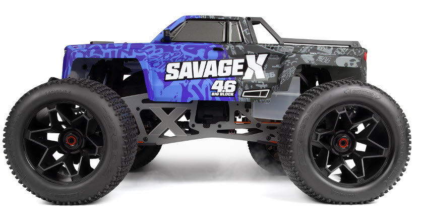 Powerful nitro-fueled monster truck has a K5.9 big block engine