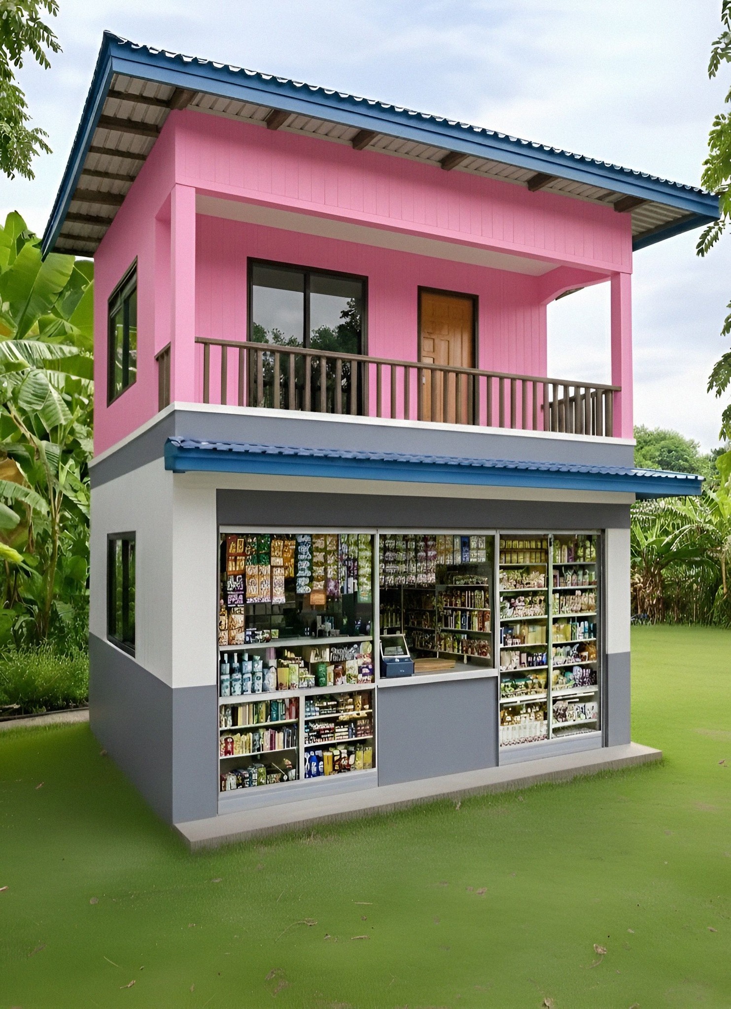 Simpleng - 2 Storey house with balcony and sarisari store concept 2026 ...