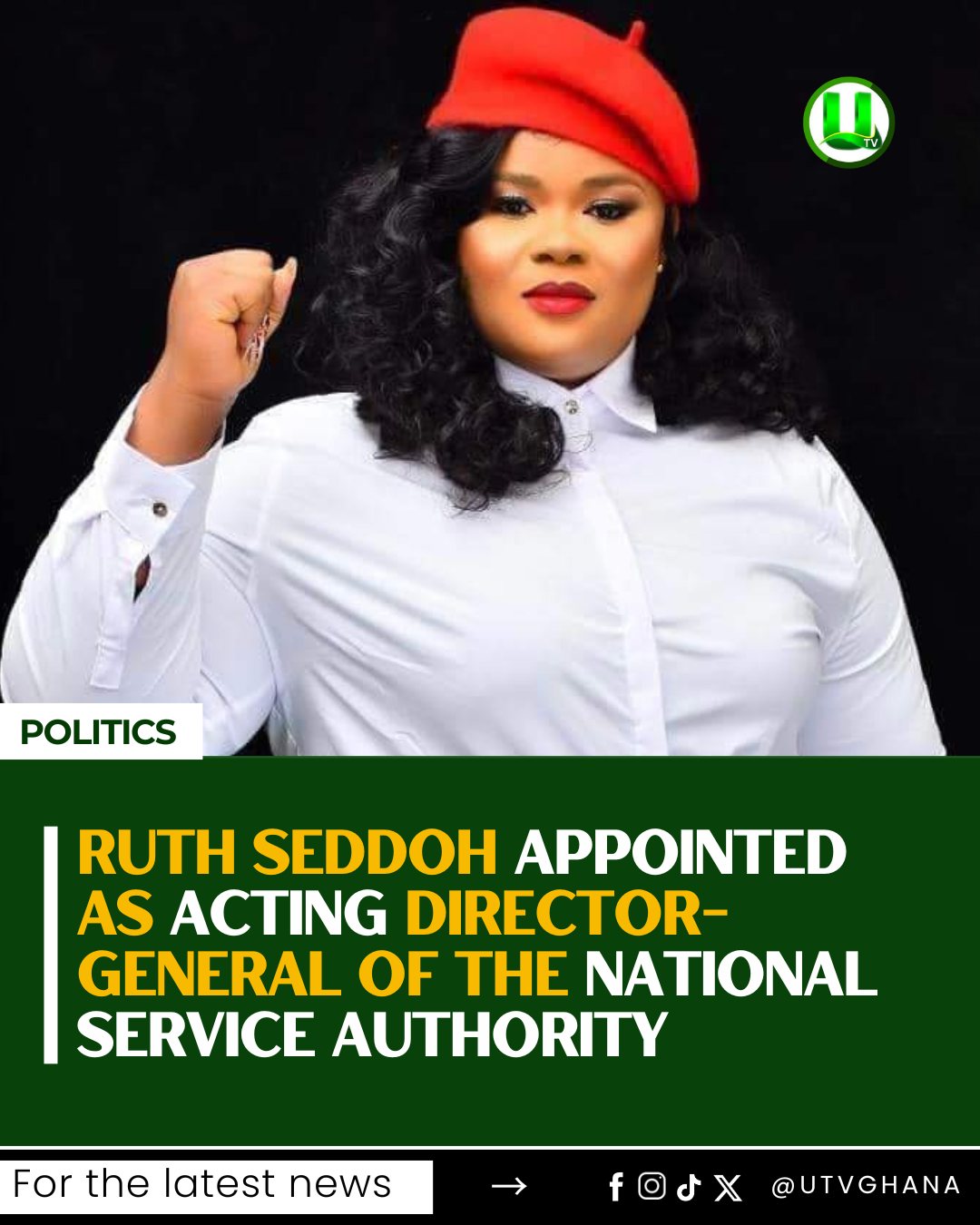 UTV Ghana - President Mahama has appointed Ruth Dela... | Facebook