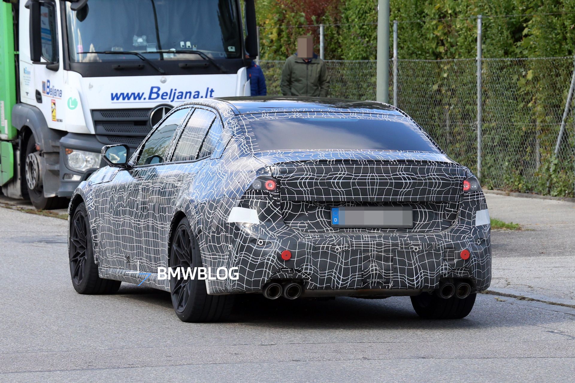 Early spy shots show the 2028 BMW M3 (codename G84) with widened 
