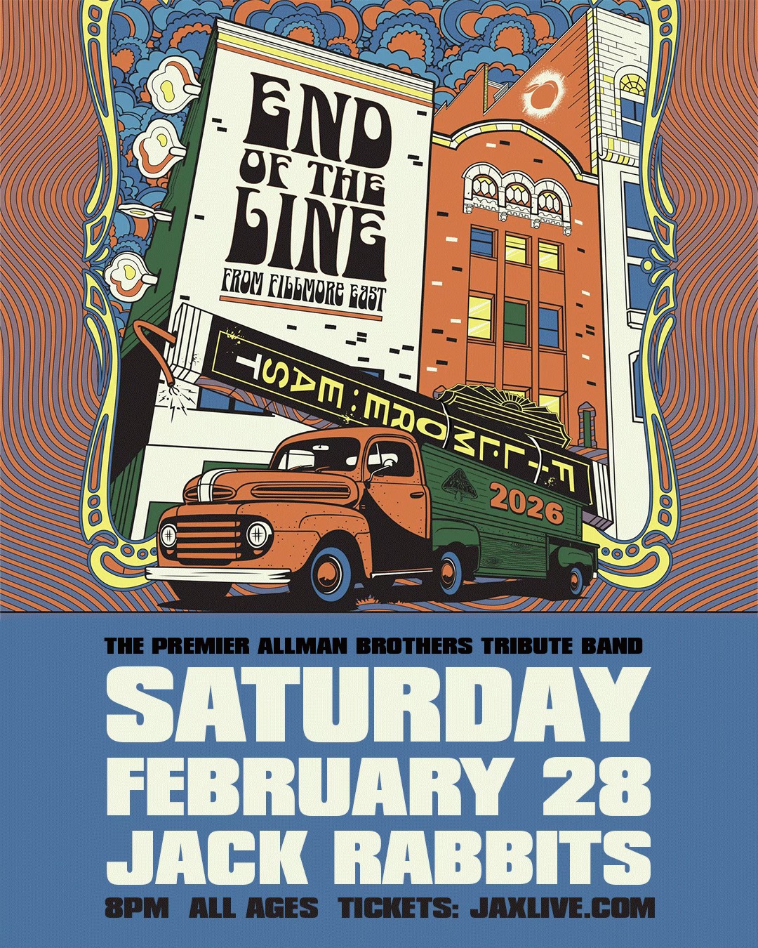 the Premier Allman Brothers Tribute Band END OF THE LINE jams at