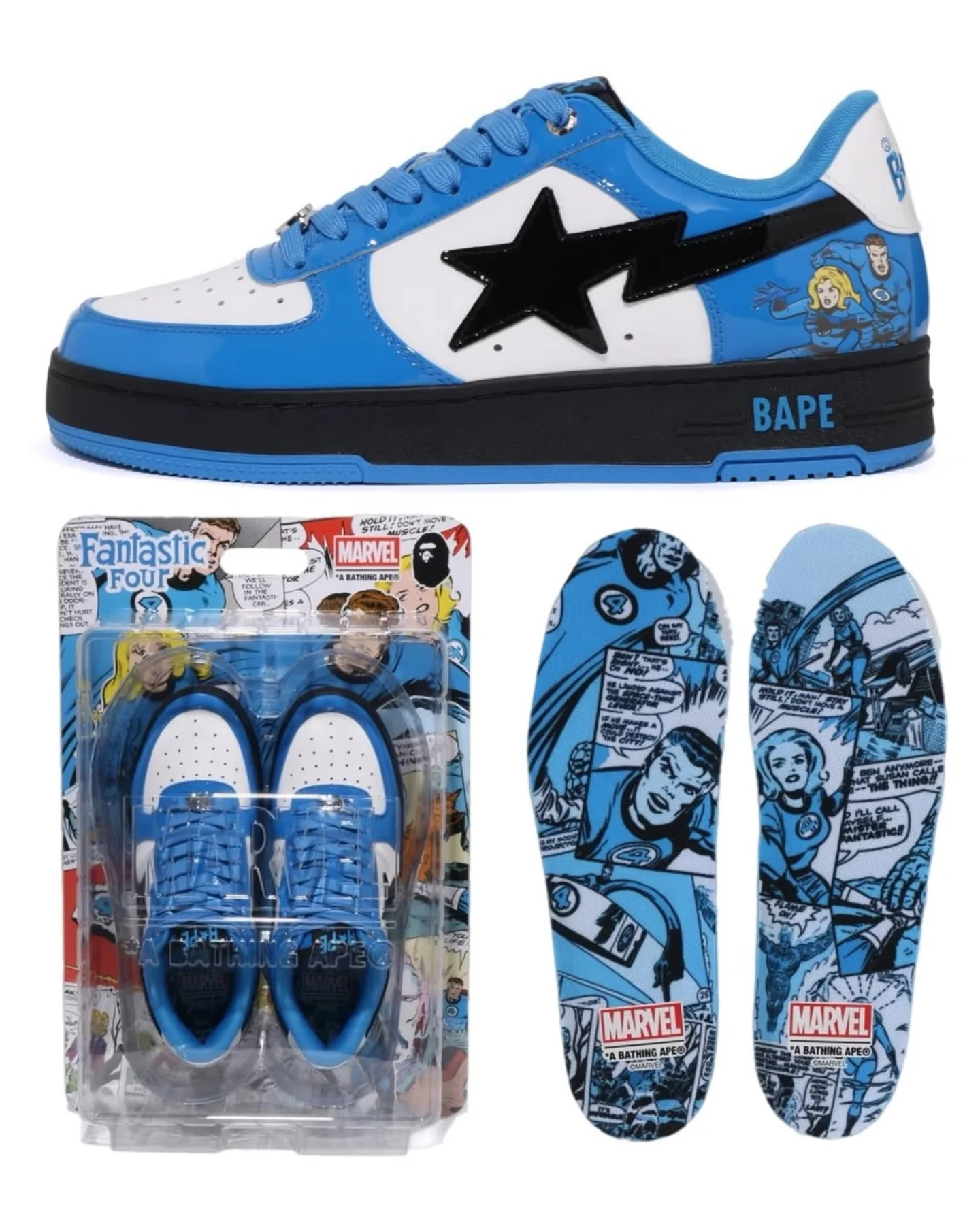BAPE STA MR.FANTASTIC & INVISIBLE WOMAN
