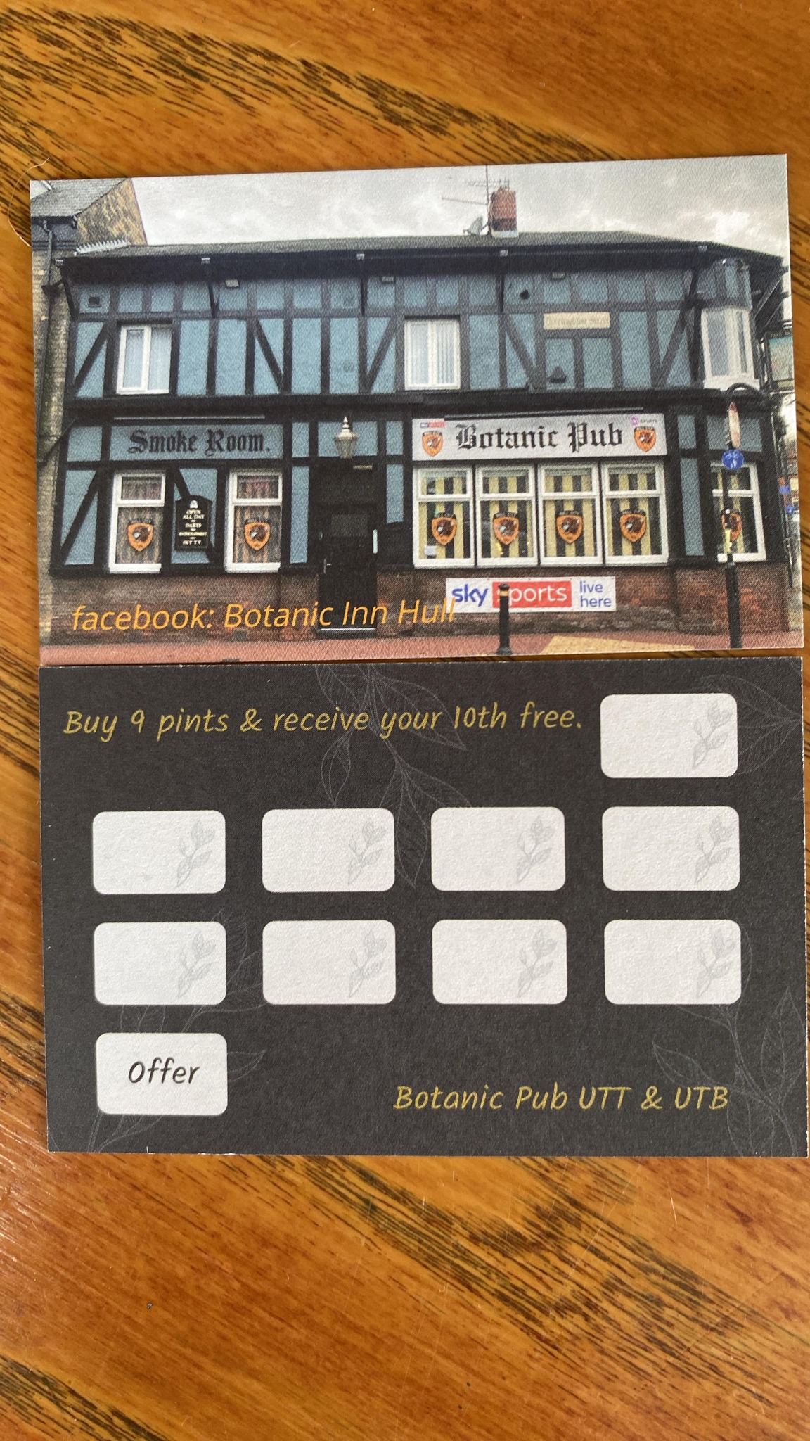 Match day loyalty special buy 9 pints... - Botanic Inn Hull | Facebook