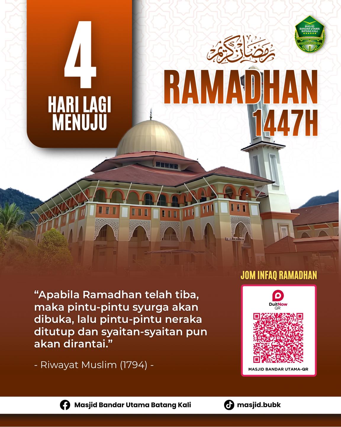 Kuliah Masjid Bandar... - Masjid Bandar Utama Batang Kali | Facebook