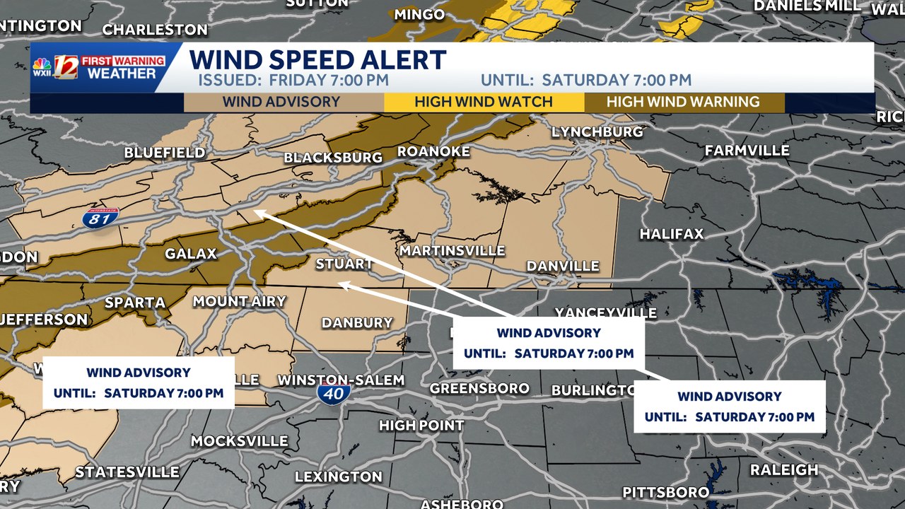 WXII 12 NEWS - A Wind Alert has been issued for the area... | Facebook