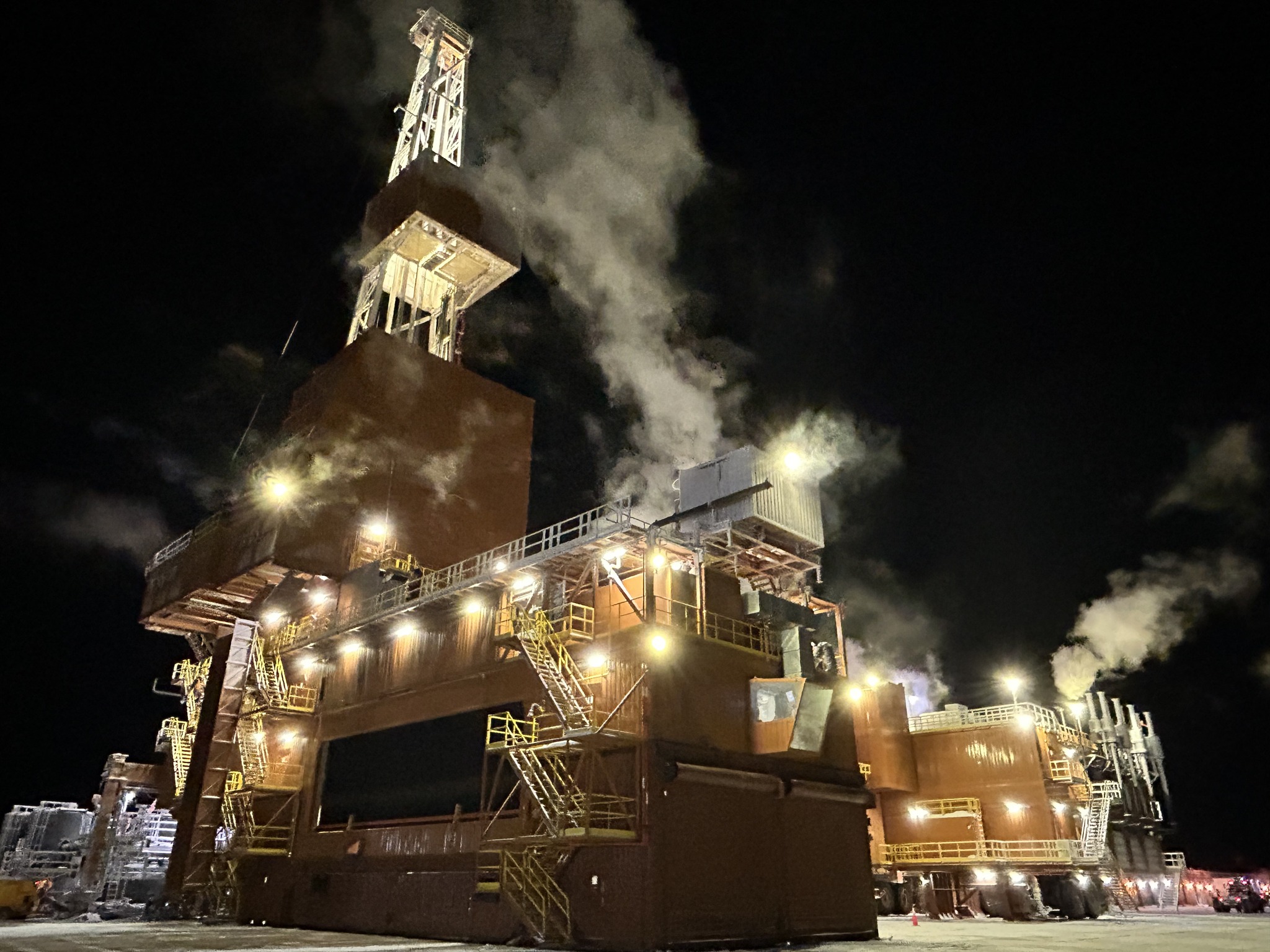 The largest mobile land drilling rig in North America — known as