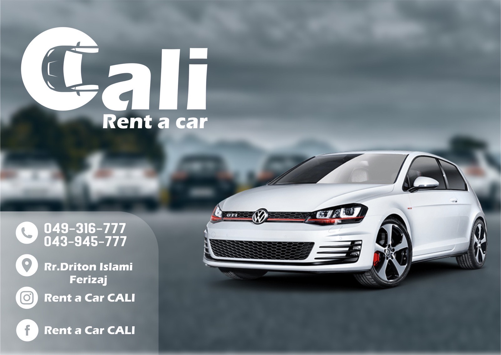 Rent a car CALI | Ferizaj