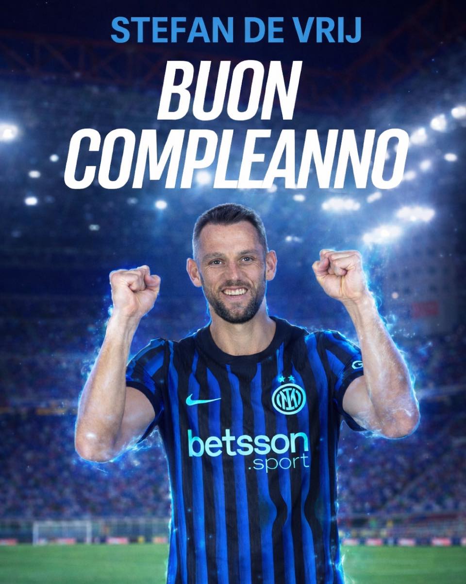 Interfans - Buon compleanno a Stefan de Vrij 🎂💙🖤 Un giocatore ...